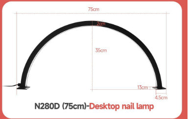 Desktop With Diamond Half Moon For Nail Beauty Shop Lighting Eye-protection Lamp